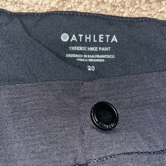 Athleta Trekkie Hike Pant Ripstop Cinch Ankles Black 20 - Picture 10 of 12